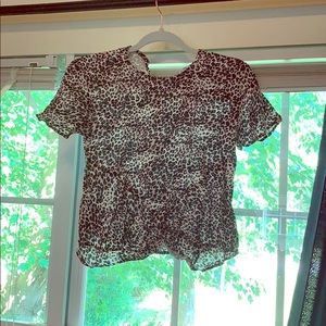 Cheetah print top